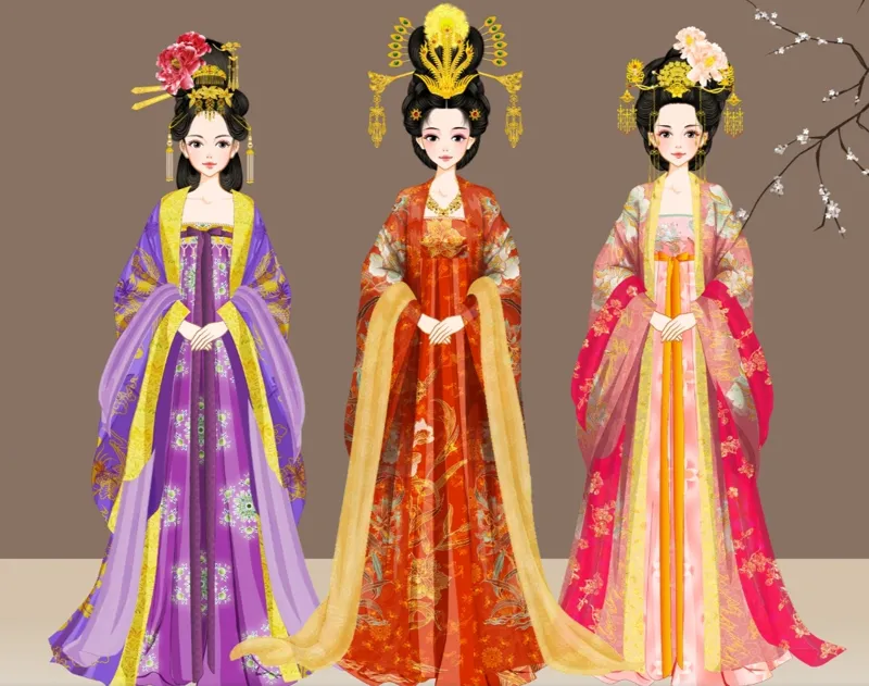 Huanghou and 2 Guifei