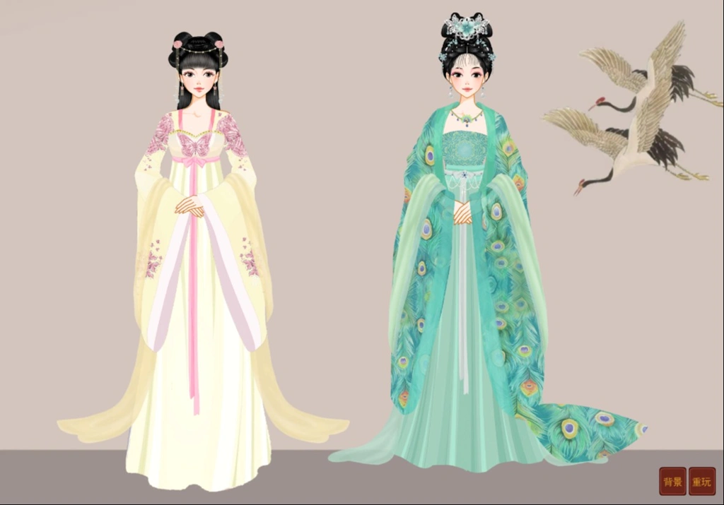 princess peacock and princess butterfly