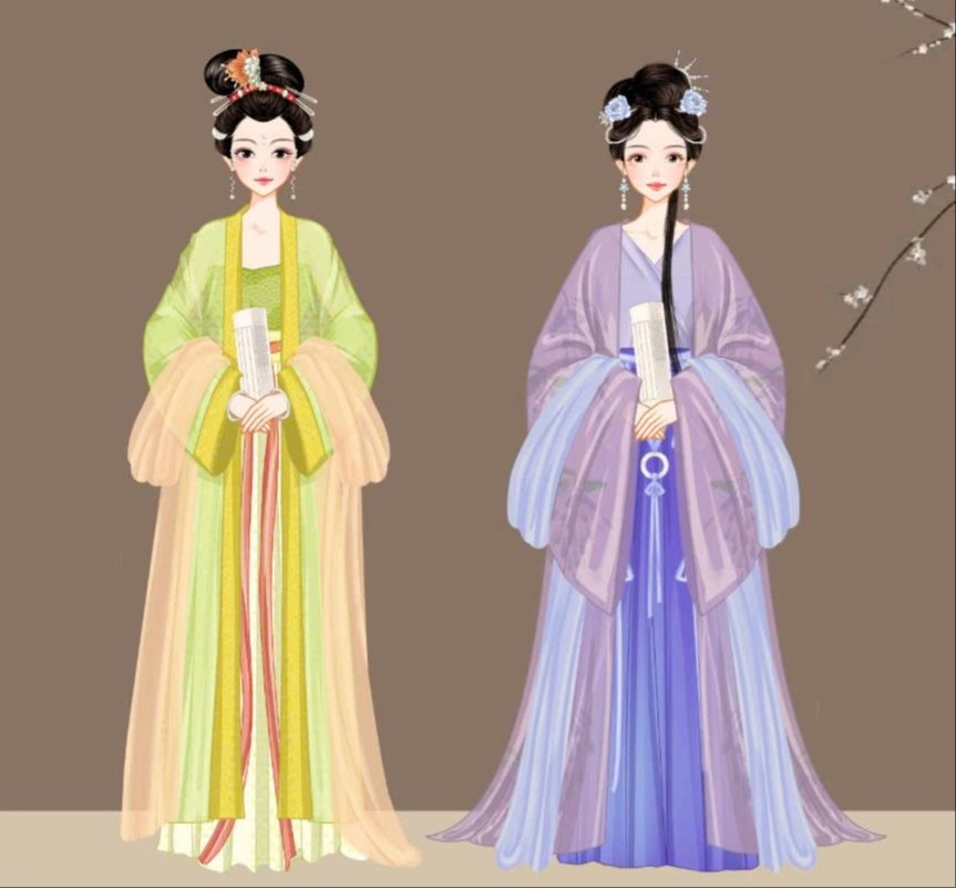 Li Qingzhao (Song dynasty) & Xie Daoyun (Eastern Jin dynasty)