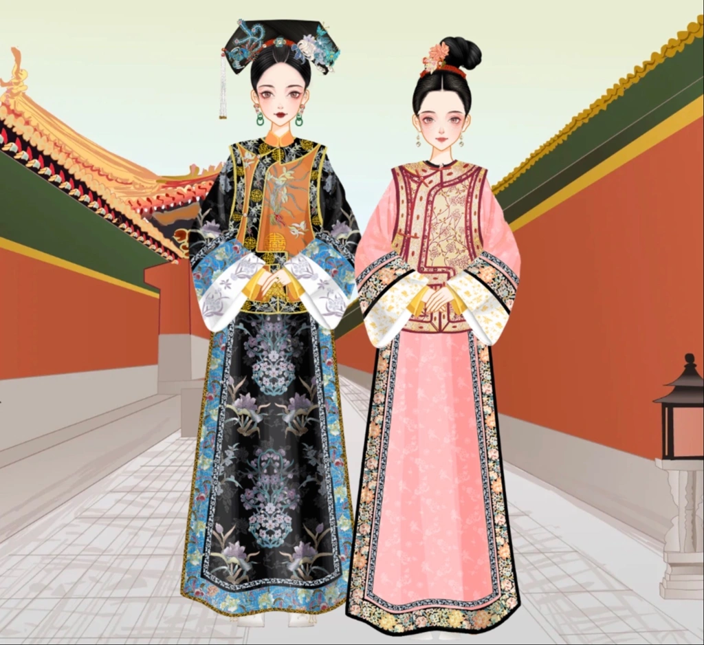 empress dowager cixi & her lady in-waiting