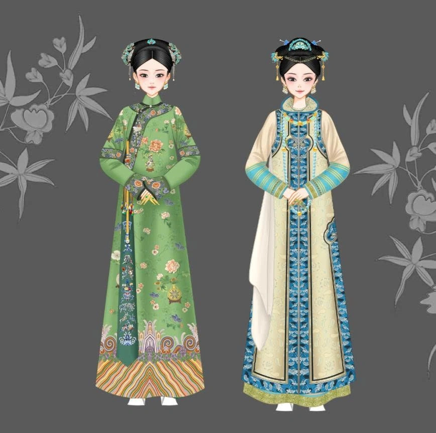 Qianlong style and Hong Taiji style.