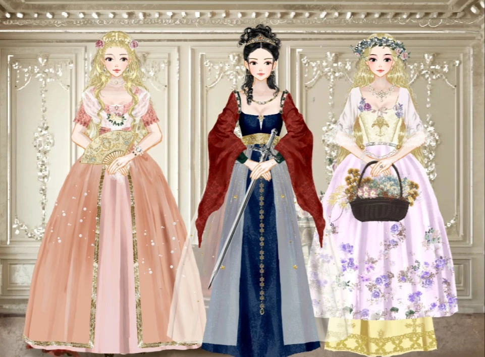 Princess Aurora, Mulan and Rapunzel