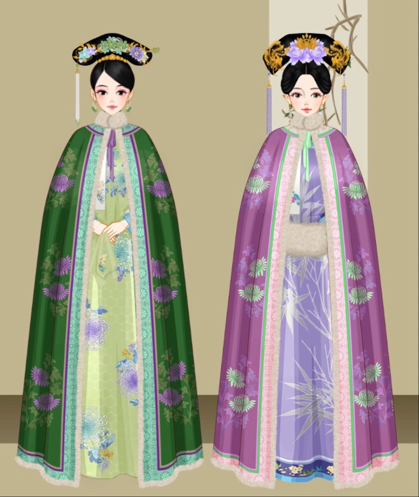 Princess (Purple) & her friend (Green)
